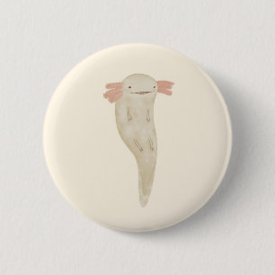 Floating Axolotl 6 Cm Round Badge