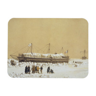 Floating battery La Tonnante in the ice before Kil Magnet