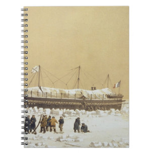 Floating battery La Tonnante in the ice before Kil Notebook