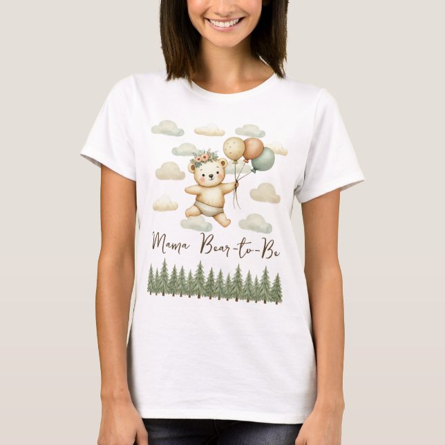 Floating Bear Adventures Mama T-Shirt (Front)