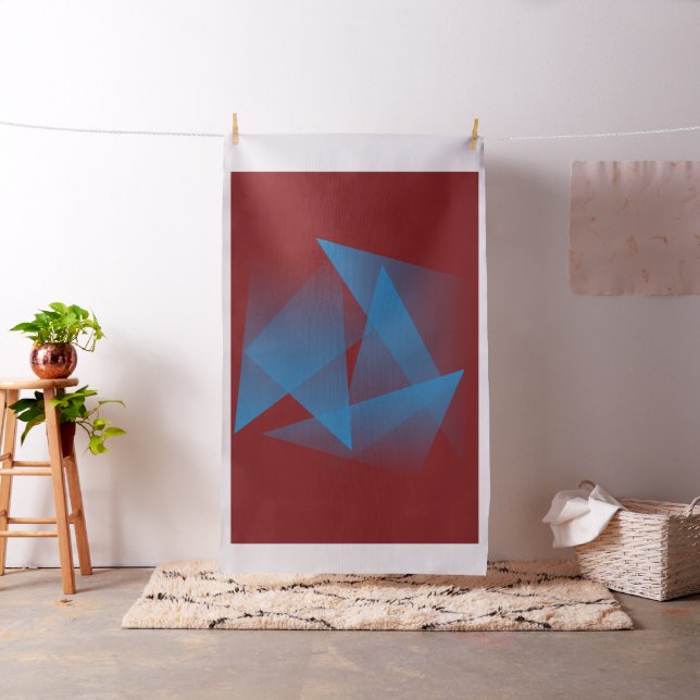 Floating blue fragments fabric (In Situ)