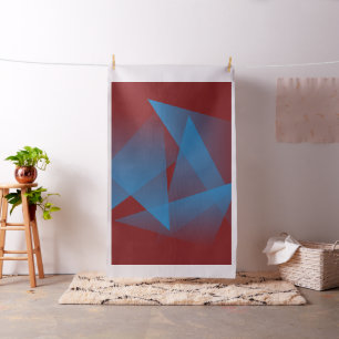 Floating blue fragments fabric