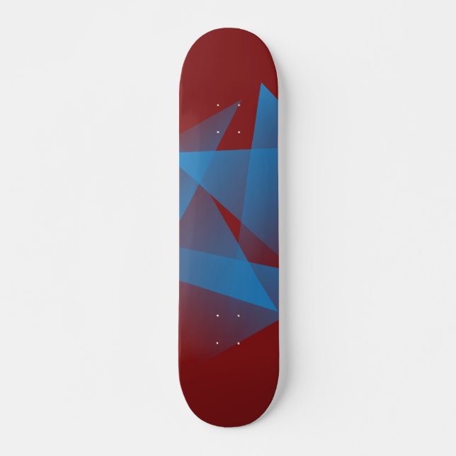 Floating blue fragments skateboard (Front)