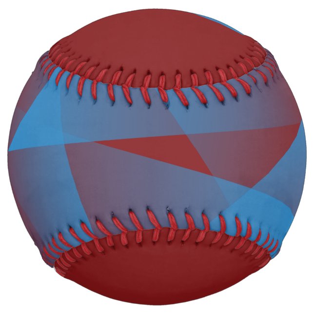 Floating blue fragments softball (Front)