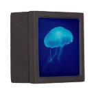 Floating Blue Jellyfish