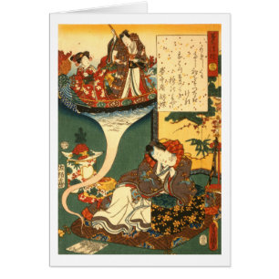 Floating bridge of dreams by Toyokuni Utagawa