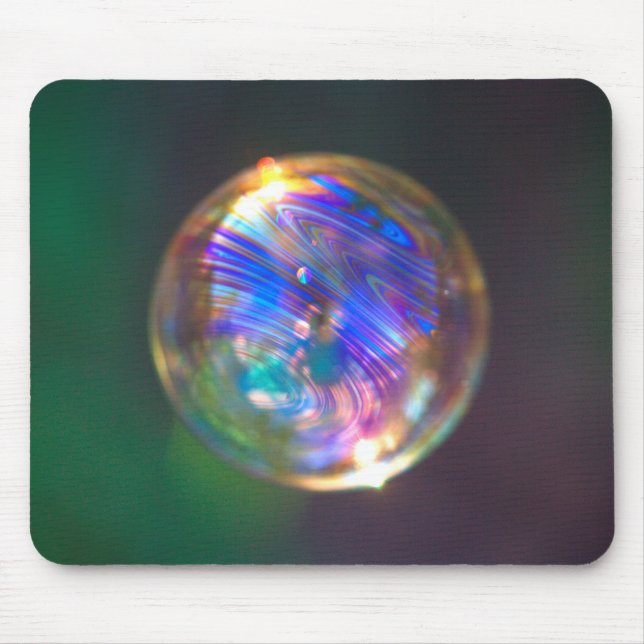 Floating Bubble Reflection Mouse Pad (Front)