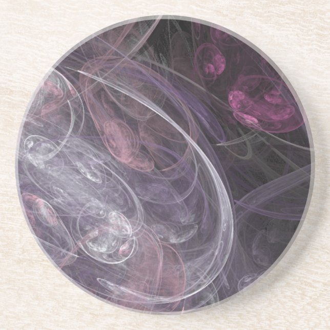 Floating Bubbles Abstract Coaster (Front)