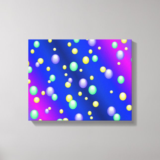 Floating Bubbles Canvas Print (Front)