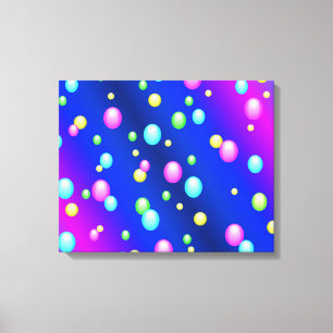 Floating Bubbles Canvas Print
