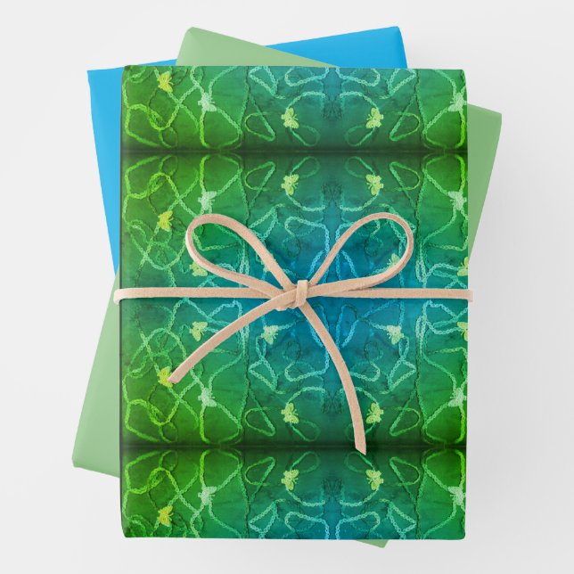 Floating Butterflies  Wrapping Paper Sheet (In situ)