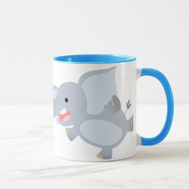 Floating Cartoon Elephant Mug (Right)