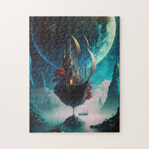 Floating Castle Ship Fantasy Art Jigsaw Puzzle