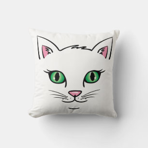 Floating Cat Face Cushion