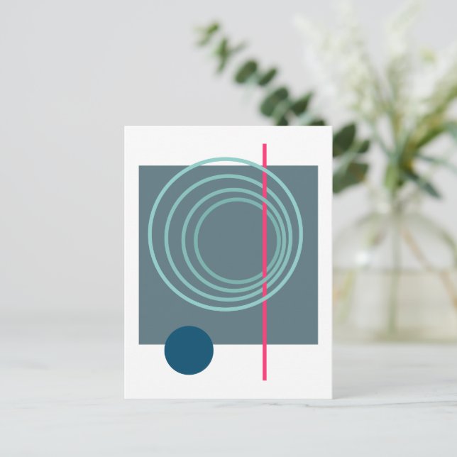 Floating Circle 5 Postcard (Standing Front)