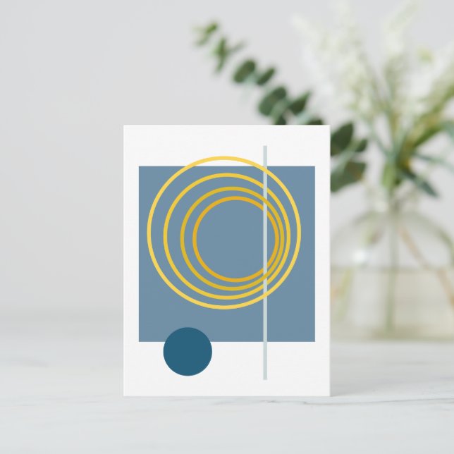 Floating Circle 5 Postcard (Standing Front)