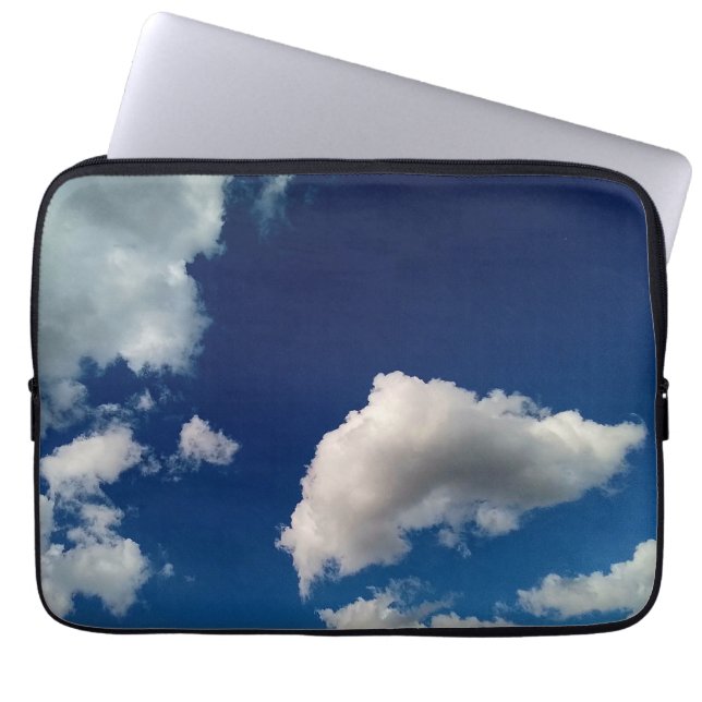 Floating clouds laptop sleeve (Front)
