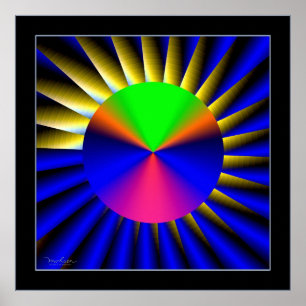 Floating Cone Poster
