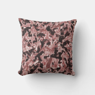 Floating copper or rocky blades over darkest red cushion