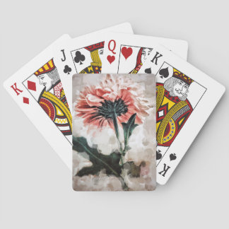 Floating Dahlia Classic Playing Cards