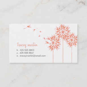 Floating Dandelion Calling Card