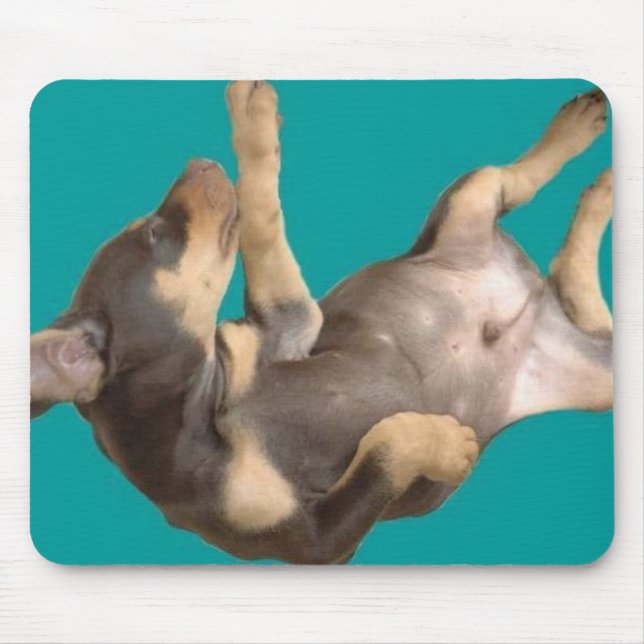 Floating Doberman Puppy Mouse Pad (Front)