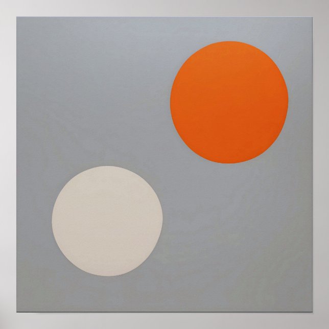 Floating Dots - Minimalist Abstract Art Print  (Front)