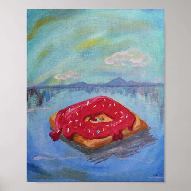 Floating Doughnut Poster (Front)