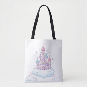 Floating Fairy Castle – Whimsical Kids’ Fantasy Tote Bag