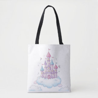 Floating Fairy Castle – Whimsical Kids’ Fantasy Tote Bag