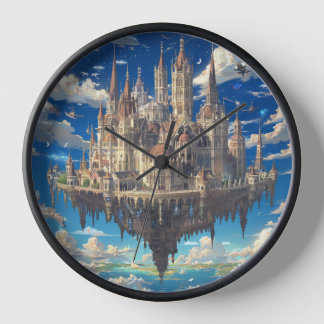 Floating Fantasy Castle in the Clouds | Celestial Clock