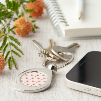 floating flower melody key ring