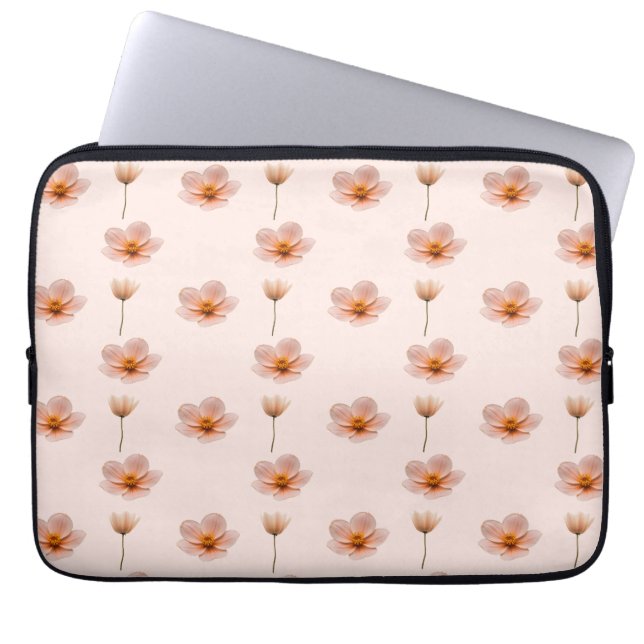 floating flower melody laptop sleeve (Front)