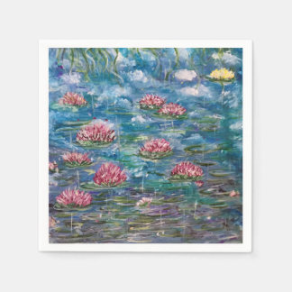 "Floating Flowers" Cocktail Napkins