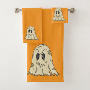 Floating Fright – Autumn’s Friendly Ghosts Bath Towel Set