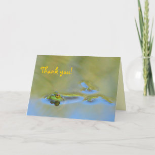 Floating Frog Thank You Card