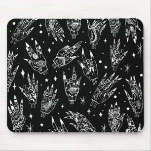 Floating Gothic Witchy Hands Mouse Pad