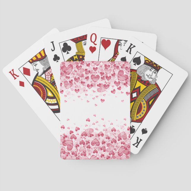 Floating Hearts Playing Cards (Back)