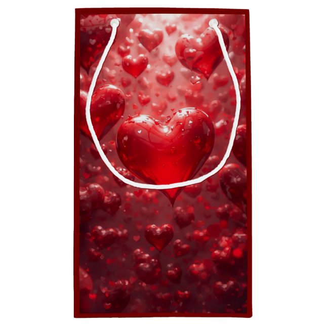 FLOATING HEARTS SMALL GIFT BAG (Back)