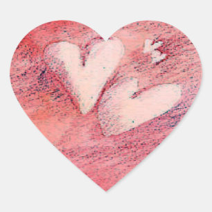 Floating Hearts - Sticker