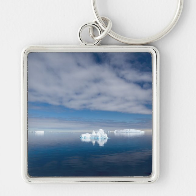 Floating ice in Antarctica Key Ring (Front)
