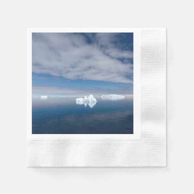 Floating ice in Antarctica Napkin (Front)