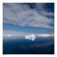 Floating ice in Antarctica