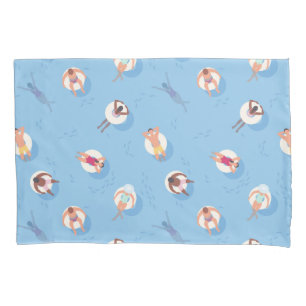 Floating in the Lazy River Pattern Pillowcase