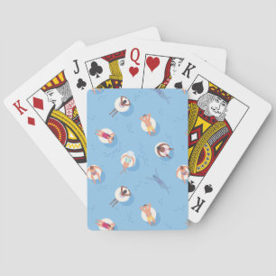 Floating in the Lazy River Pattern Playing Cards