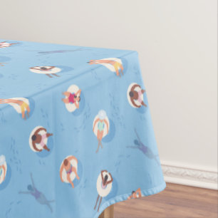 Floating in the Lazy River Pattern Tablecloth