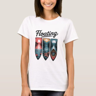 Floating Inspirational Calm Relaxation Mindful T-Shirt