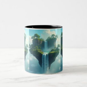 Floating Island Fantasy Mug – Whimsical Nature Ar