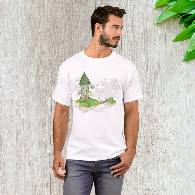 Floating Island House Mens T-Shirt (Creator Uploaded)