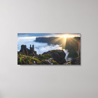 Floating Island Mount Roraima - Moody Prehistoric  Canvas Print